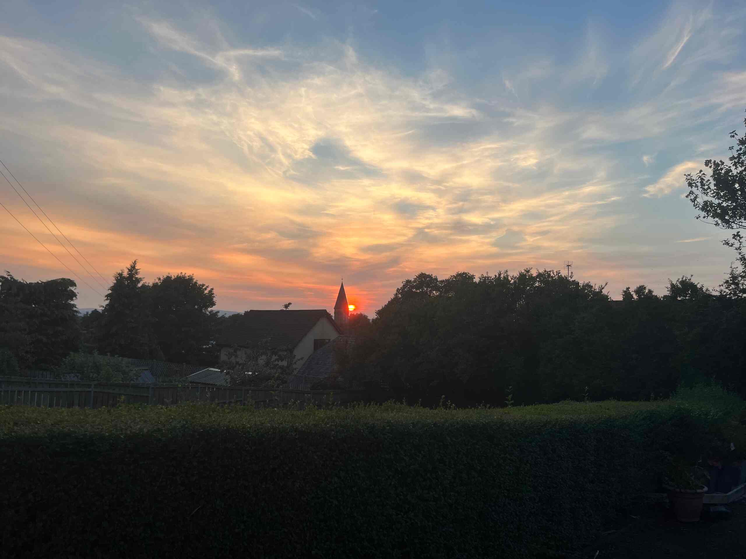 Sunset Over Portglenone Village